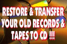 PRESERVE YOUR PRICELESS RECORDINGS ON CD!